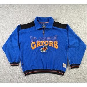 Florida Gators Mirage Quarter Zip Fleece Jacket Mens XL Blue